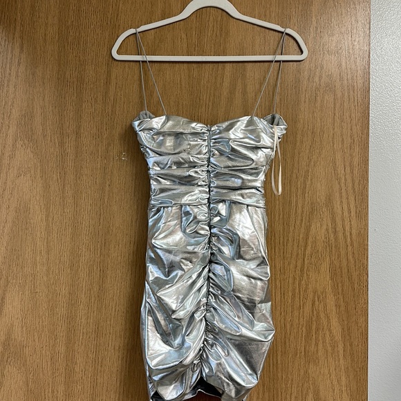 COPY - Corin metallic ruched minidress - Picture 8 of 10